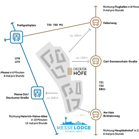 公寓 Messelodge Deiker Hoefe 杜塞尔多夫